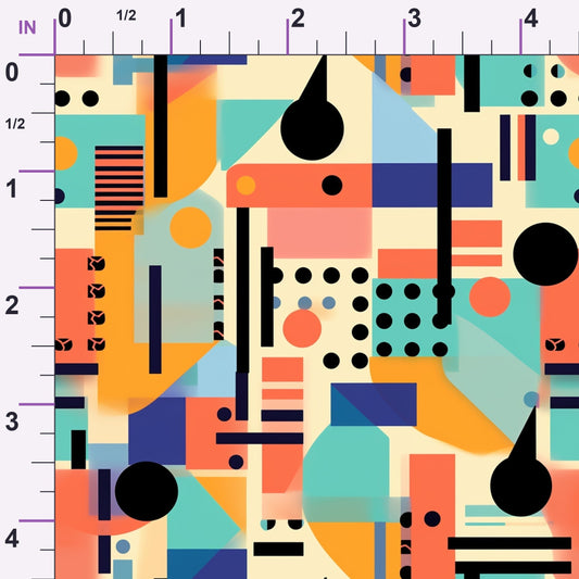 Memphis Pop Pattern 14 Minky Fabric