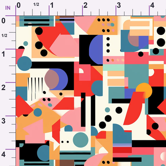 Memphis Pop Pattern 2 Minky Fabric