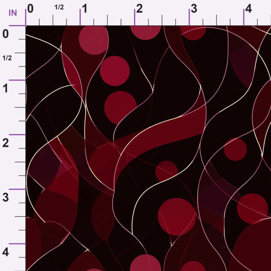 Merlot Mosaic Pattern 11 Minky Fabric
