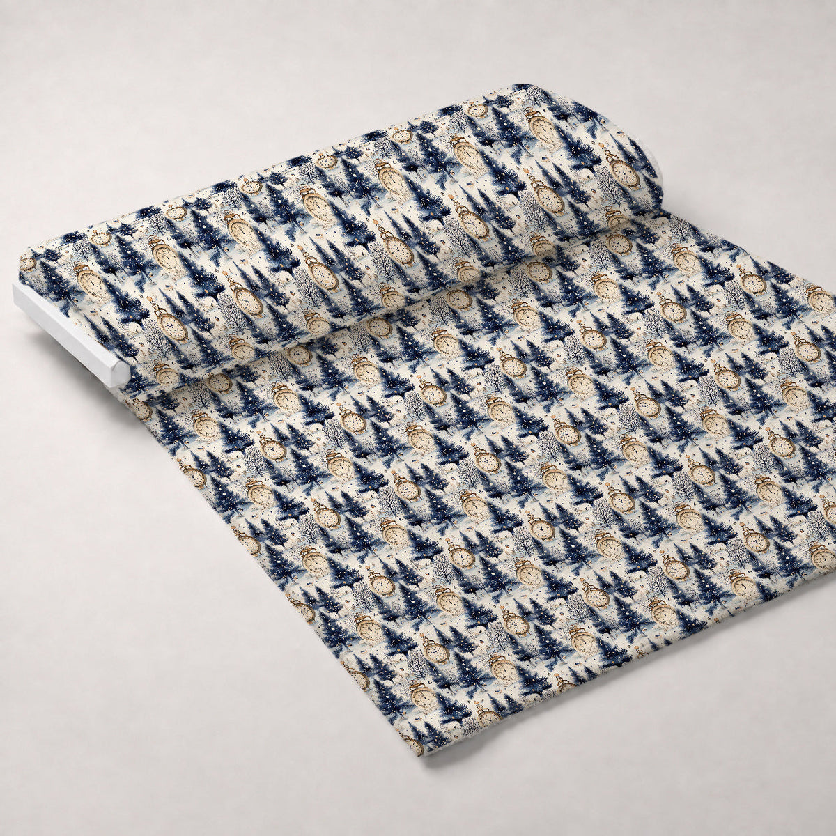 Midnight Clockwork Pattern 5 Minky Fabric