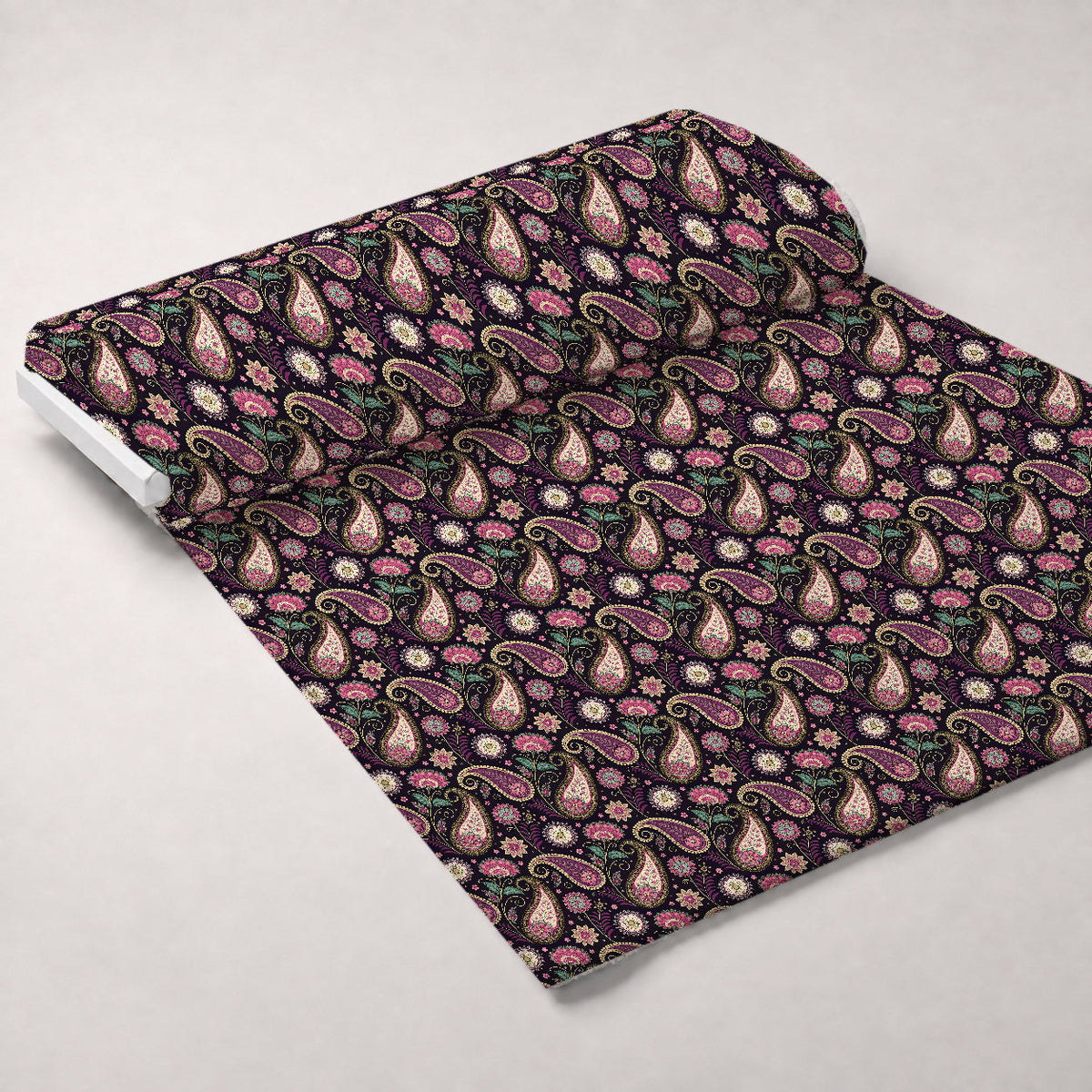 Midnight Paisley Garden Pattern 7 Minky Fabric