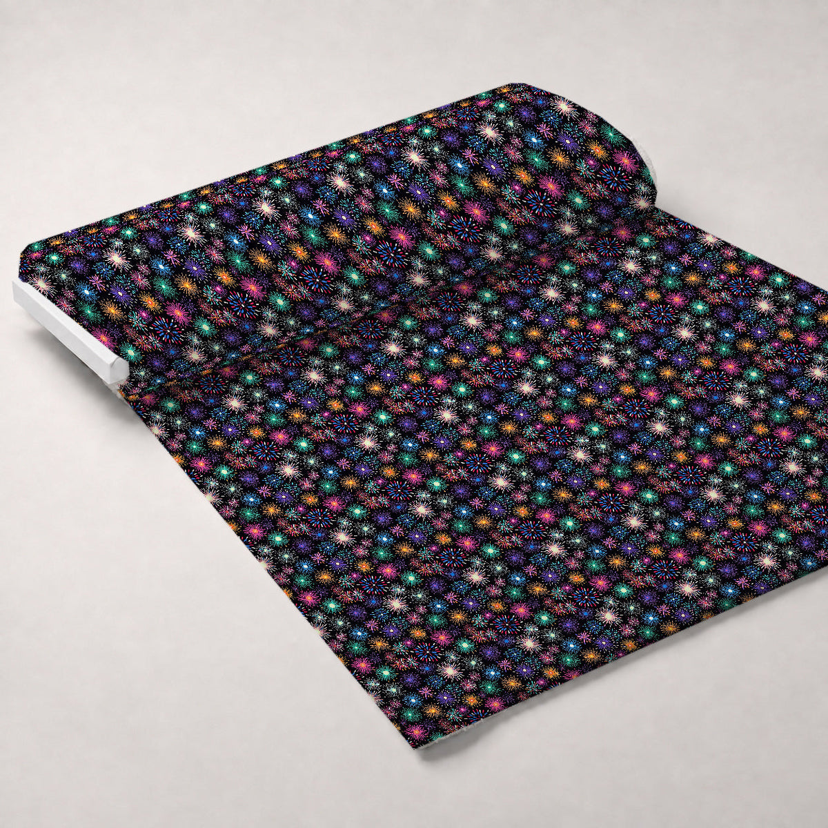 Midnight Starbursts Pattern 2 Minky Fabric