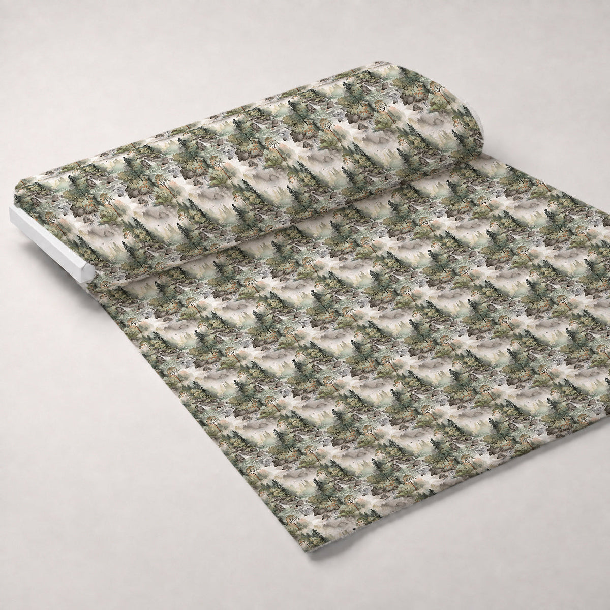 Misty Woodland Brook Pattern 2 Minky Fabric