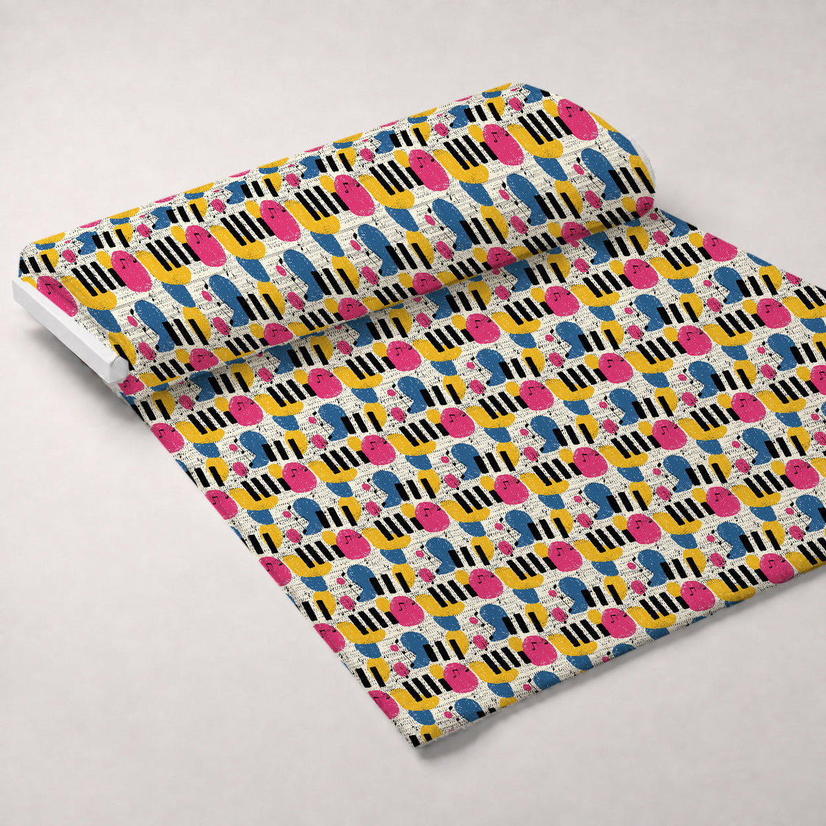 Modern Music Art Minky Fabric