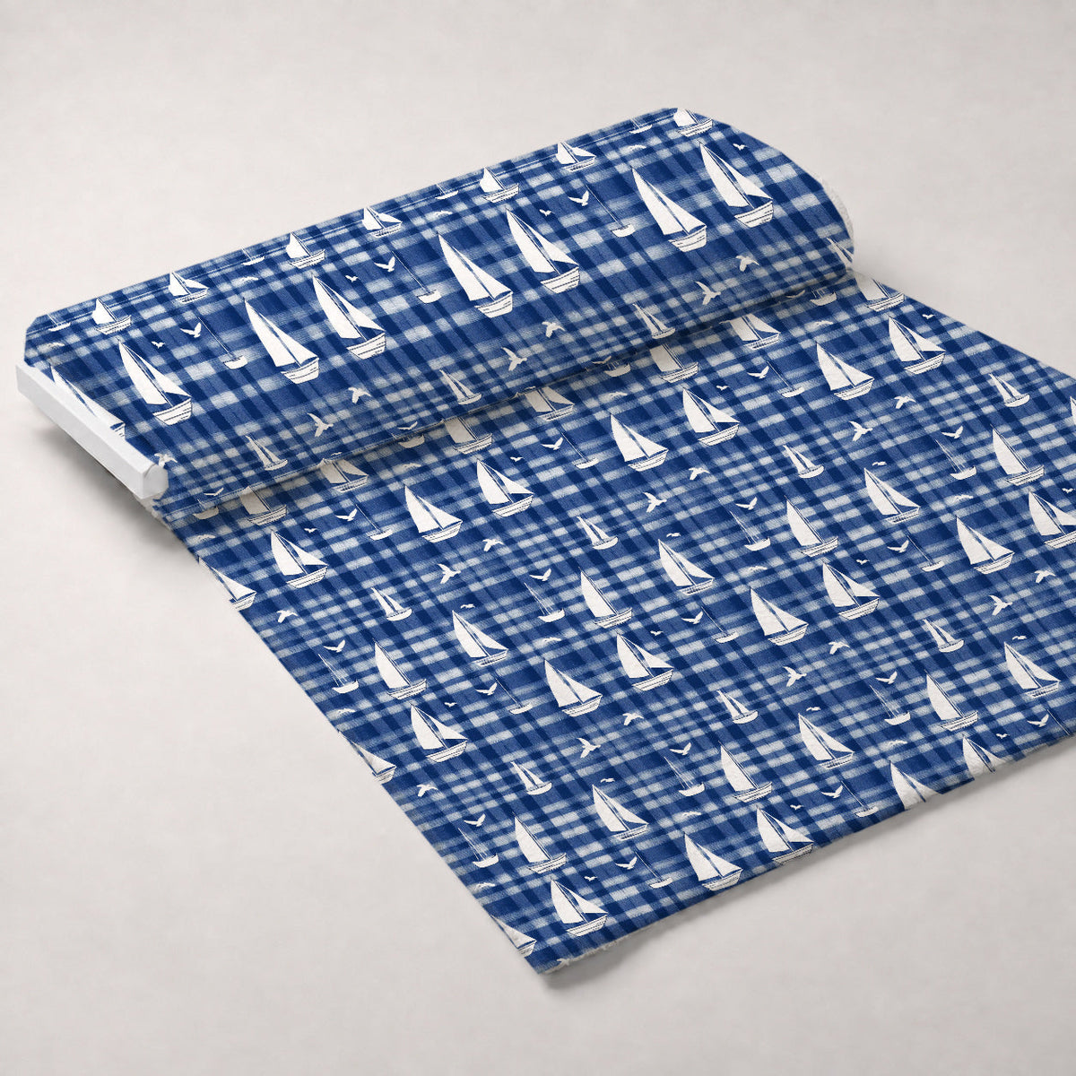 Navy Harbor Pattern 2 Minky Fabric