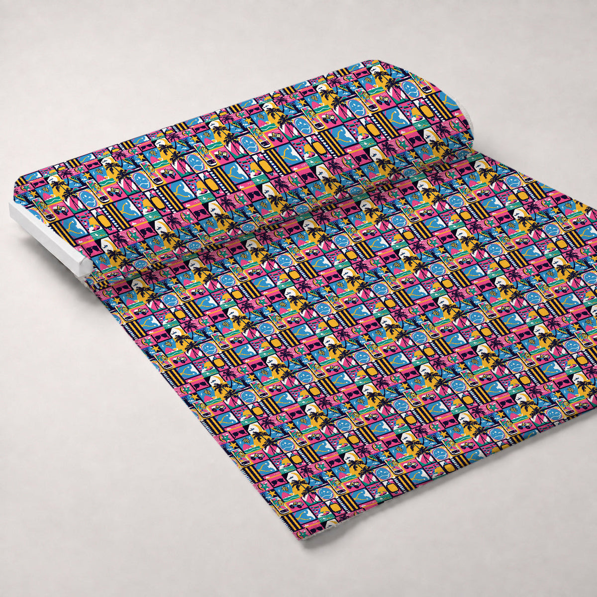 Neon Getaway Pattern 13 Minky Fabric