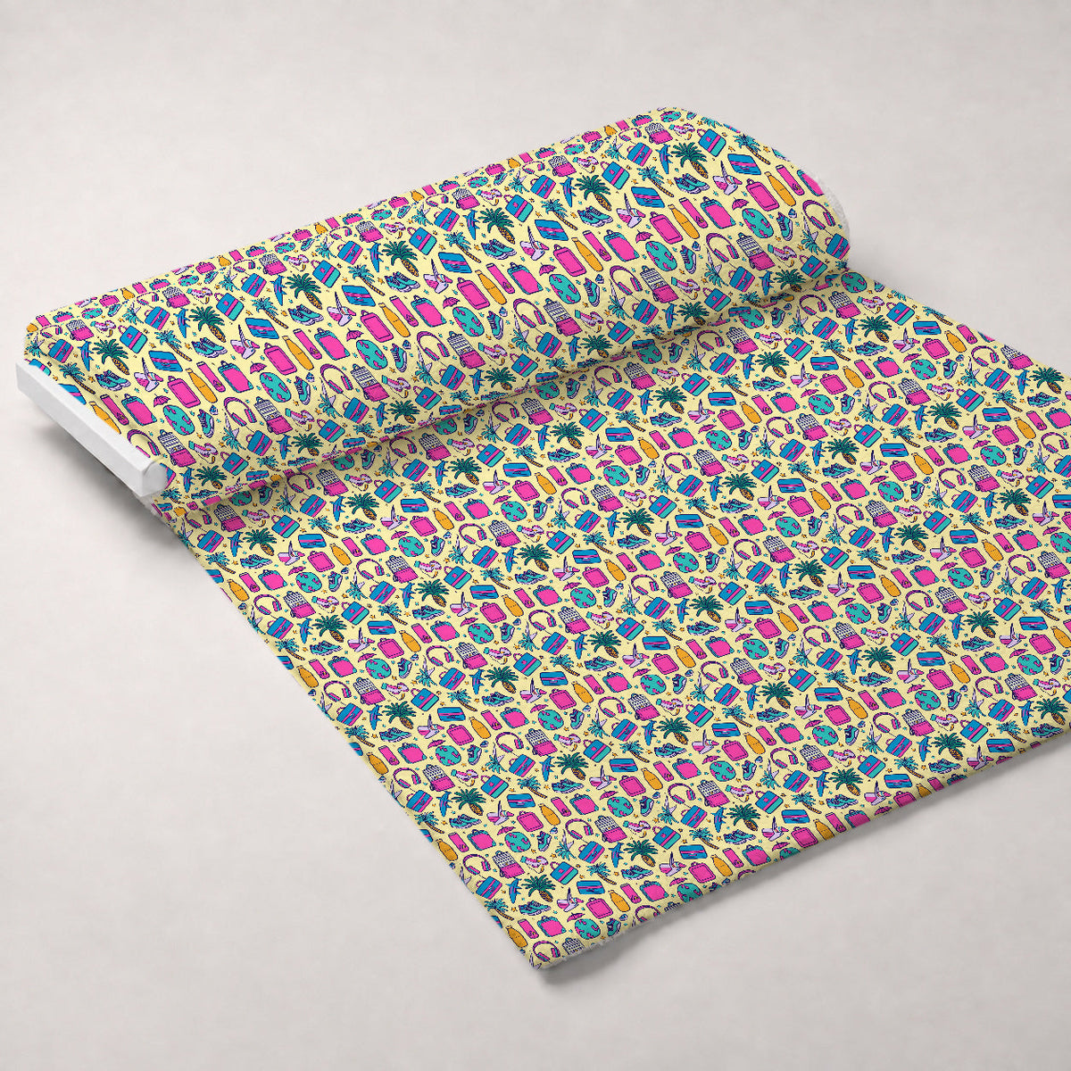 Neon Getaway Pattern 2 Minky Fabric
