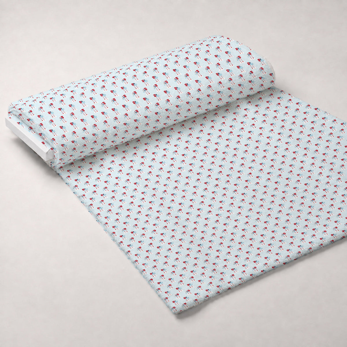 North Pole Post Pattern 13 Minky Fabric