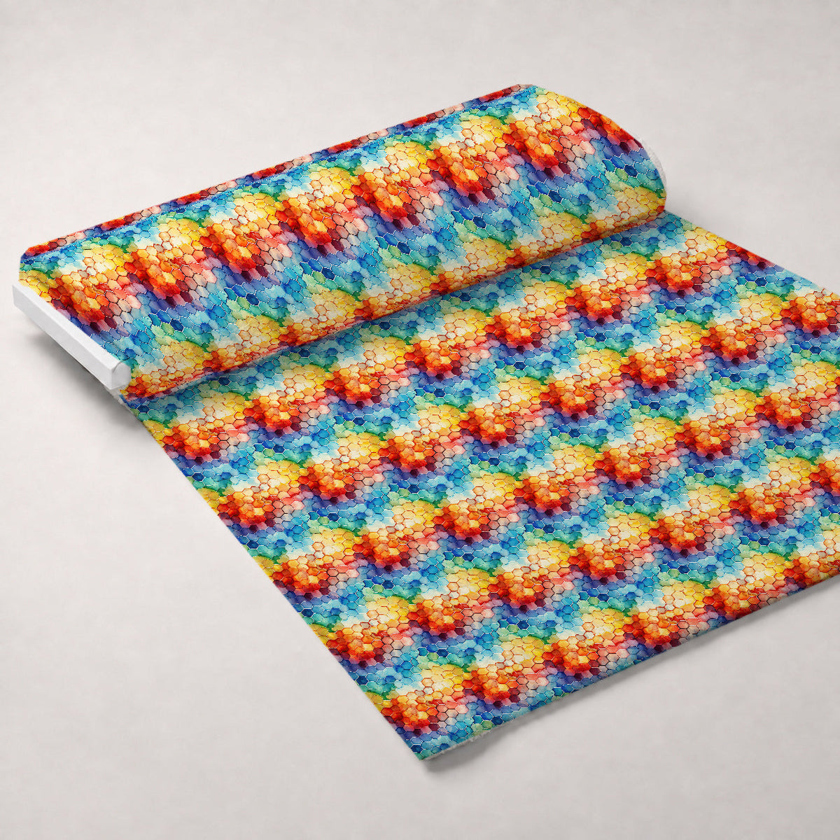 Painted Hexies Pattern 8 Minky Fabric