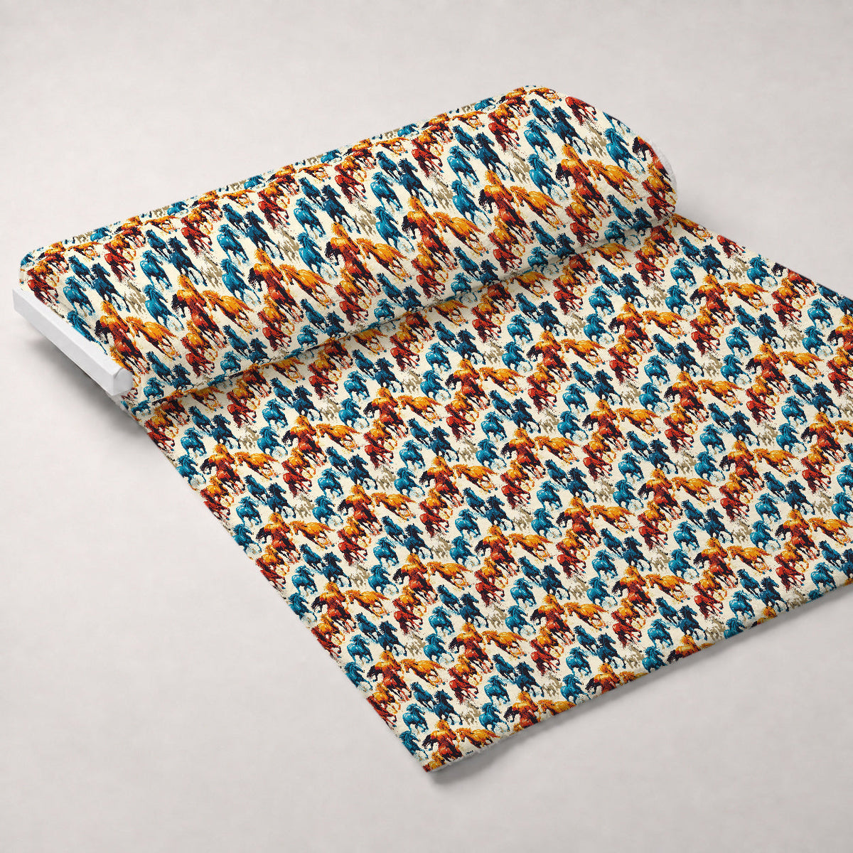 Painted Mustangs Pattern 5 Minky Fabric