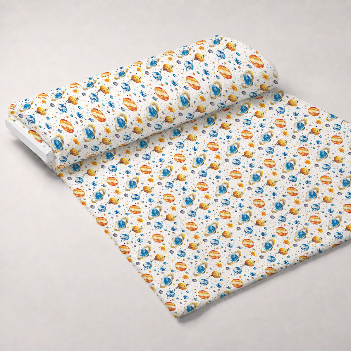 Painted Planets Pattern 18 Minky Fabric