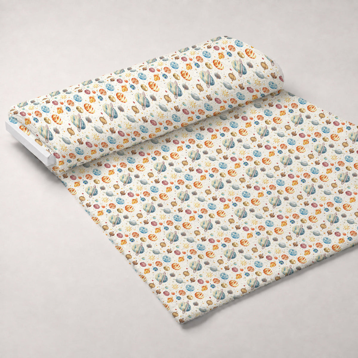 Painted Planets Pattern 9 Minky Fabric