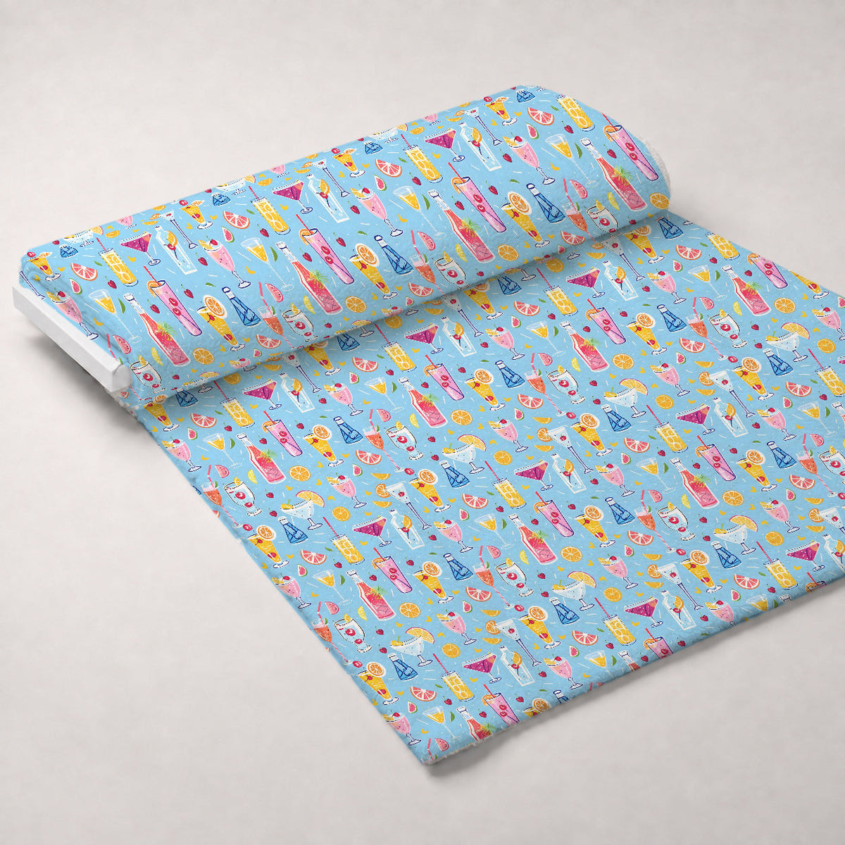 Pastel Sips Pattern 1 Minky Fabric
