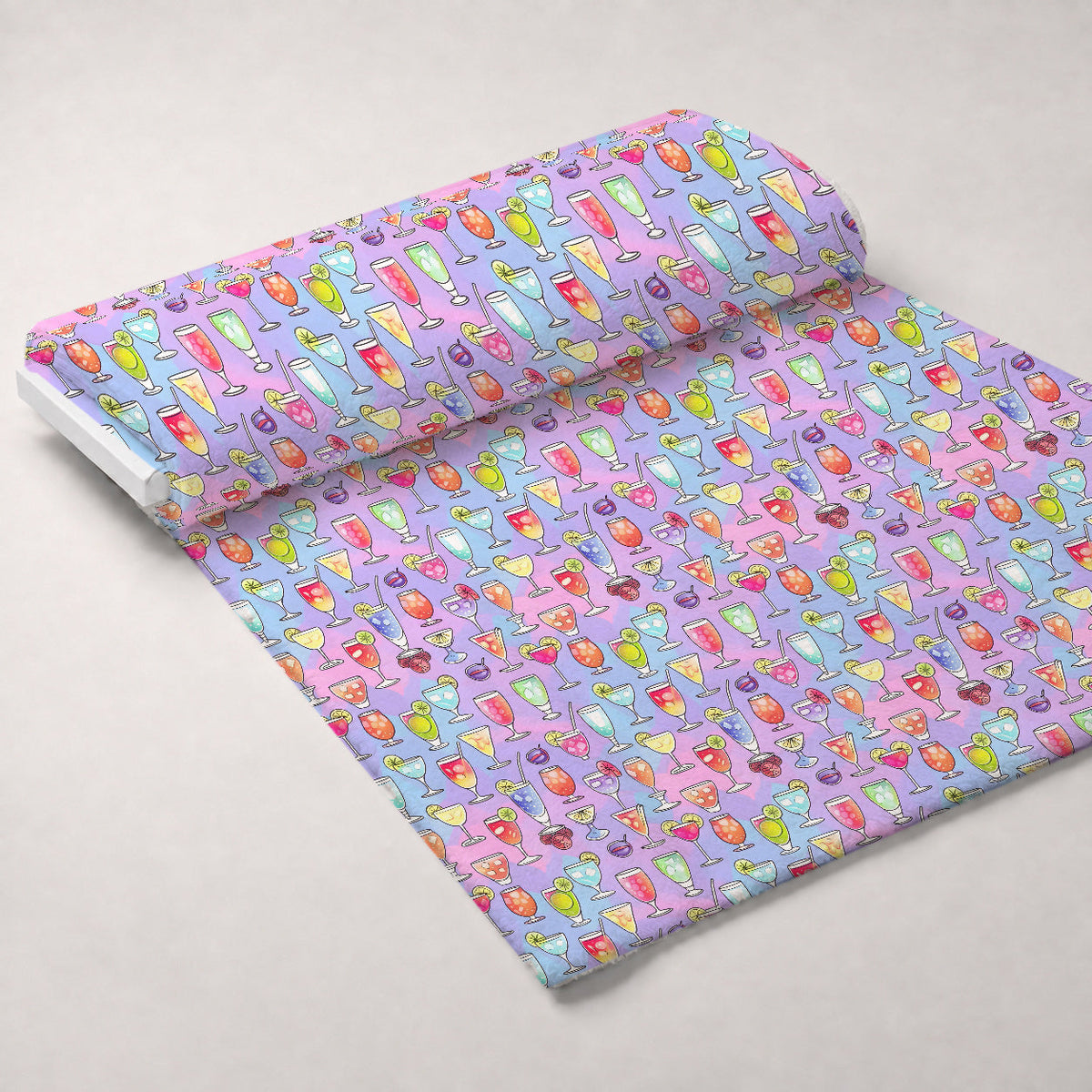 Pastel Sips Pattern 12 Minky Fabric