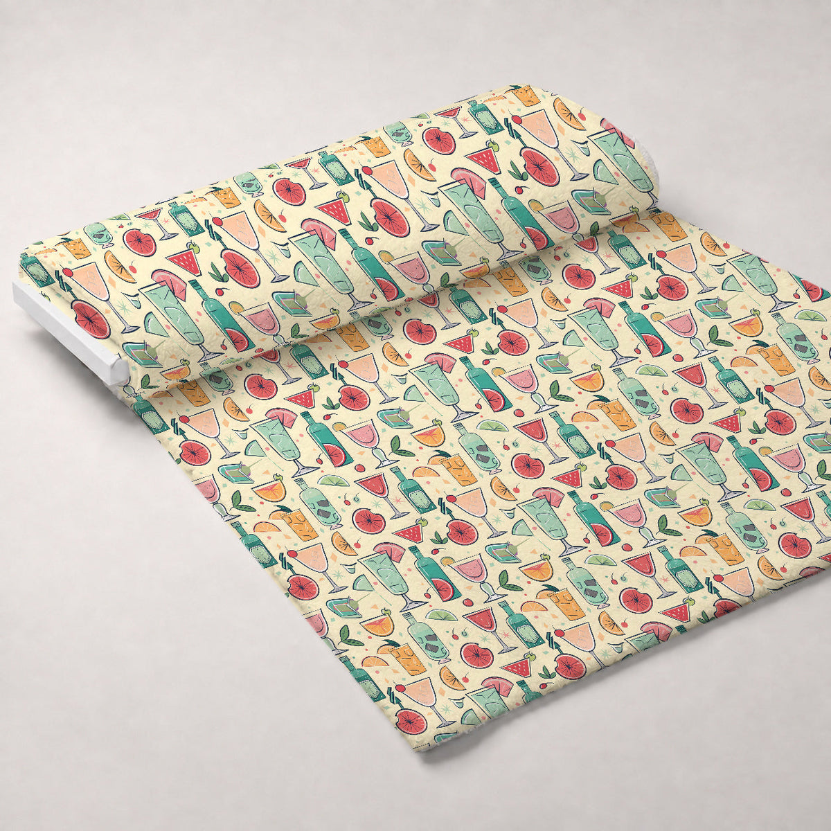 Pastel Sips Pattern 4 Minky Fabric