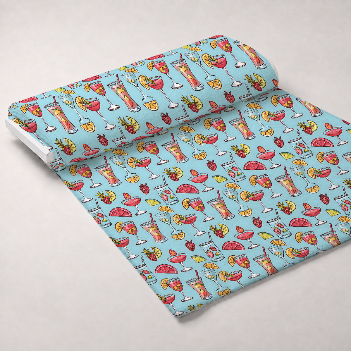 Pastel Sips Pattern 8 Minky Fabric