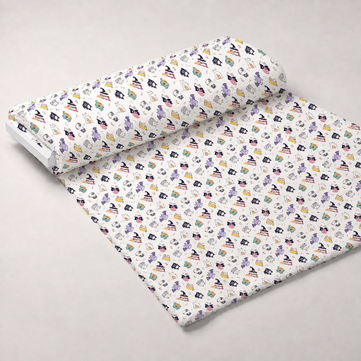 Pastel Spiderwebs Pattern 11 Minky Fabric