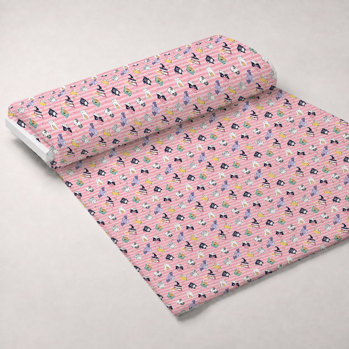 Pastel Spiderwebs Pattern 14 Minky Fabric