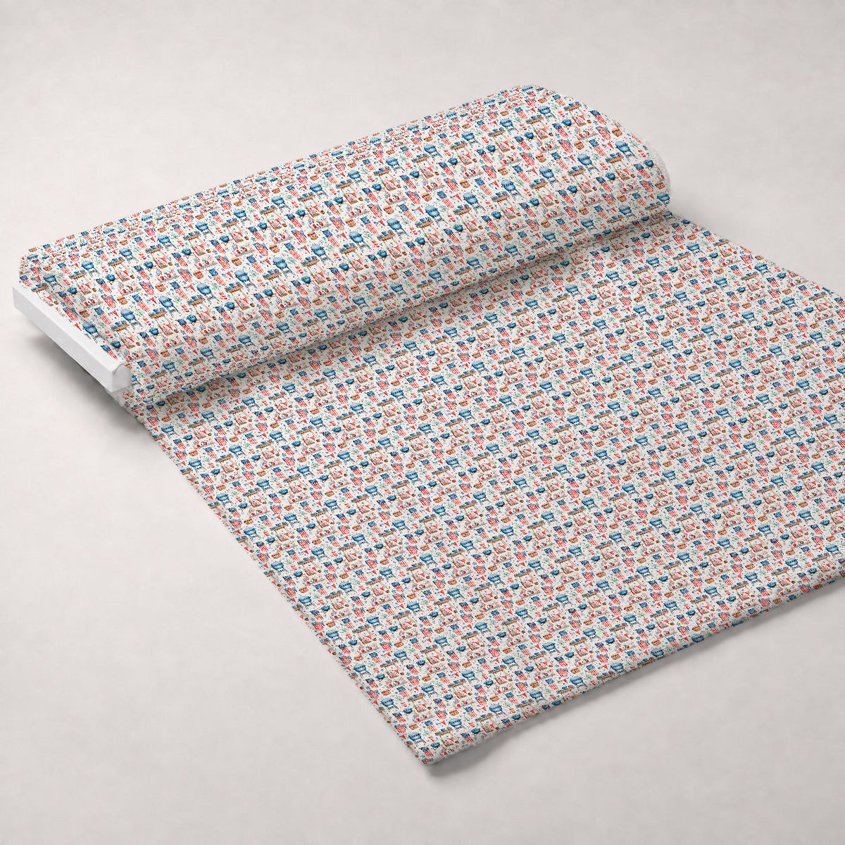 Patriotic Picnic Pattern 6 Minky Fabric