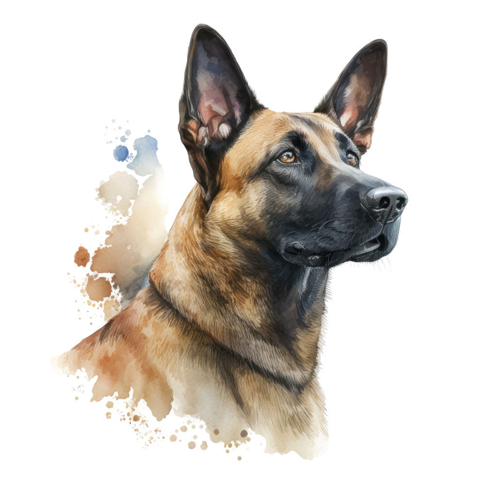 Belgian Malinois Dog Fabric Panel 12