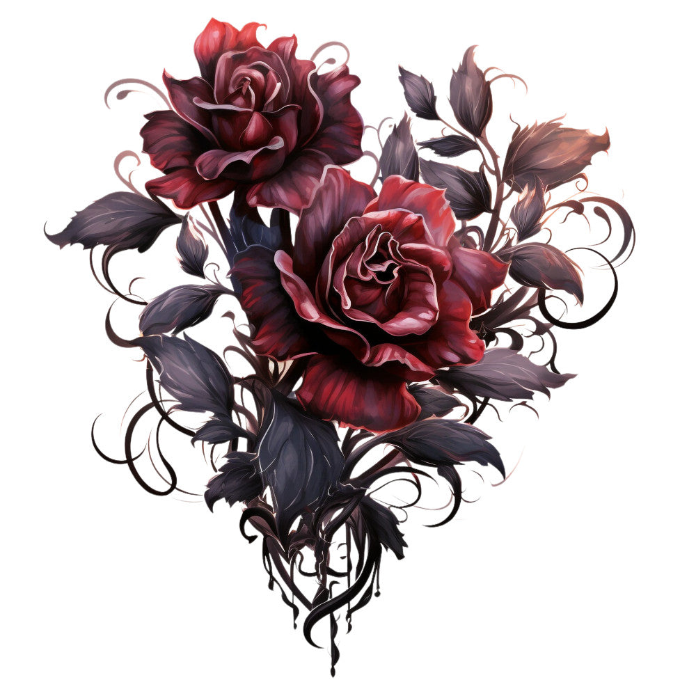 Gothic Floral Fabric Panel 36