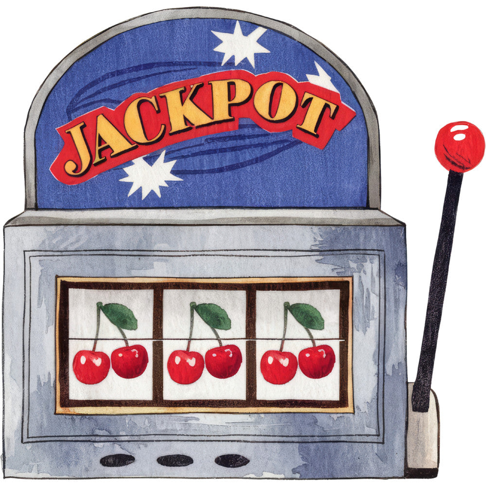 Watercolor Casino Fabric Panel 44