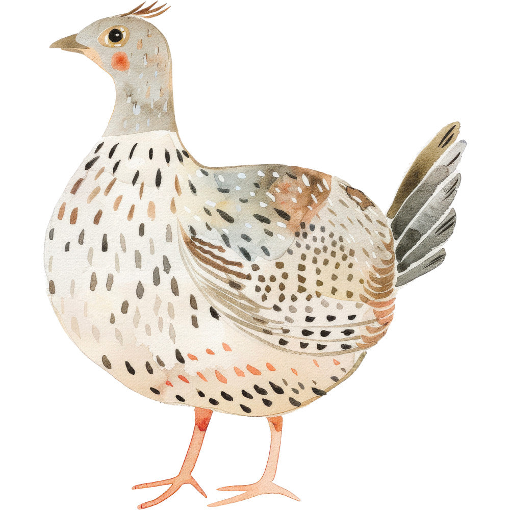 Watercolor Farm Fabric Panel 46