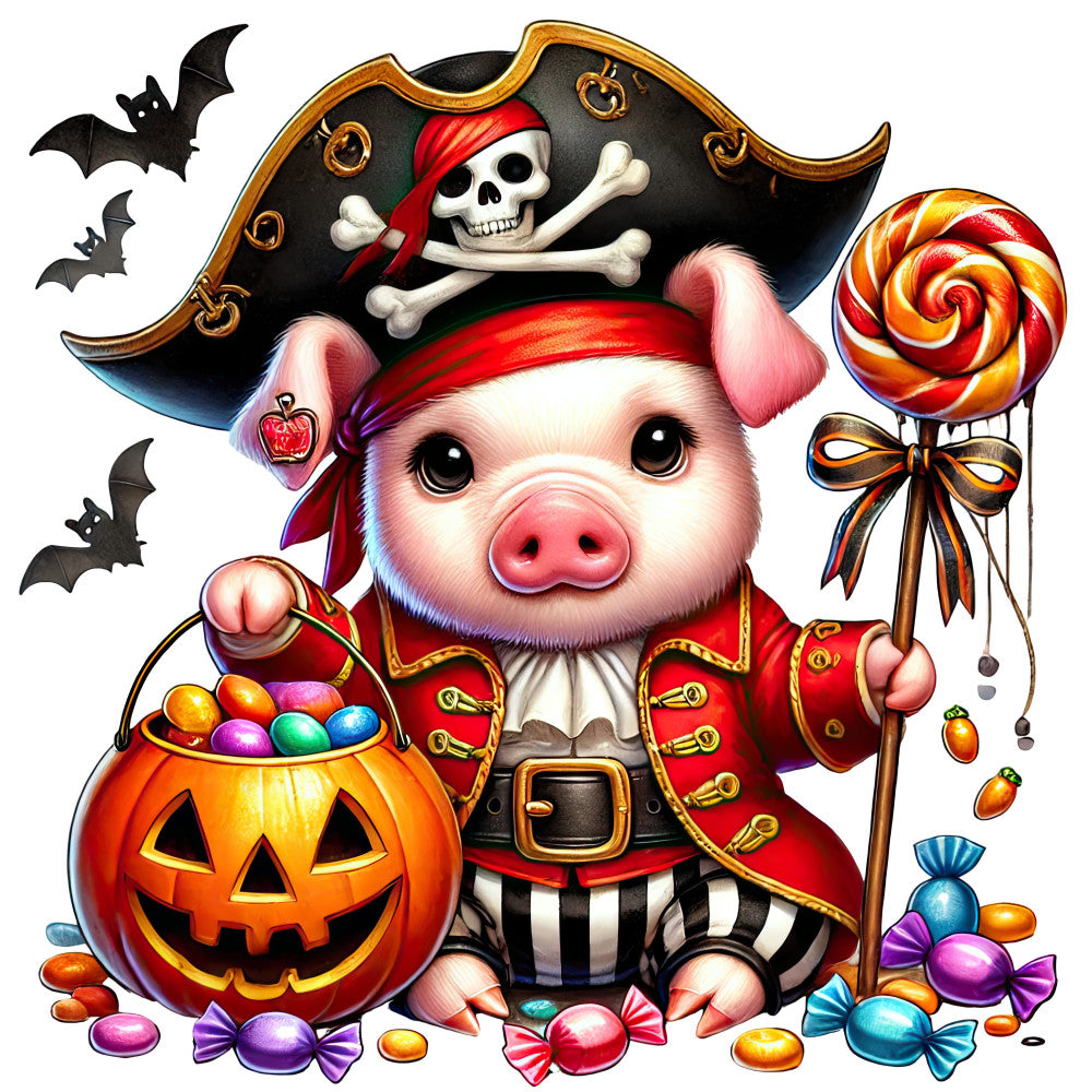 Halloween Wonder Animals Fabric Panel 86