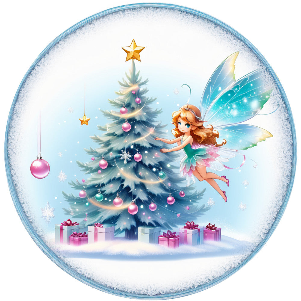 Winter Fairy Ornament Fabric Panel 27