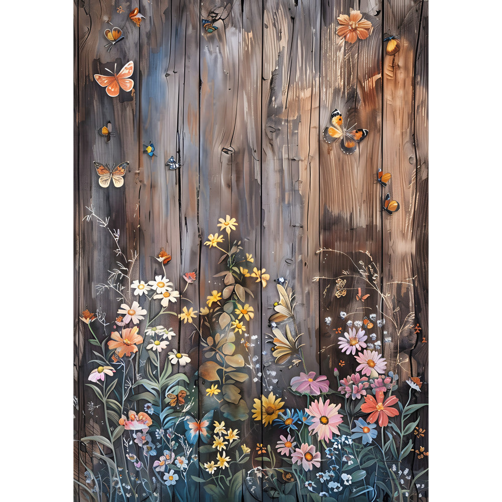 Rustic Butterfly Wall Art Fabric Panel 7