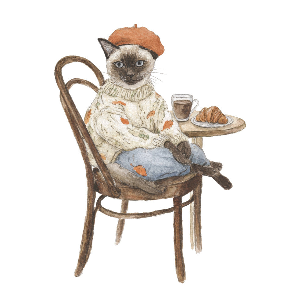 Cozy Autumn Cats Fabric Panel 31