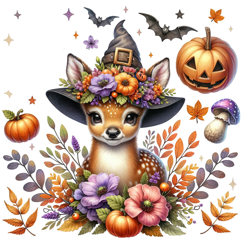 Halloween Wonder Animals Fabric Panel 103