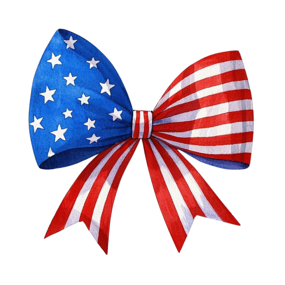 Patriotic Bows Fabric Panel 3