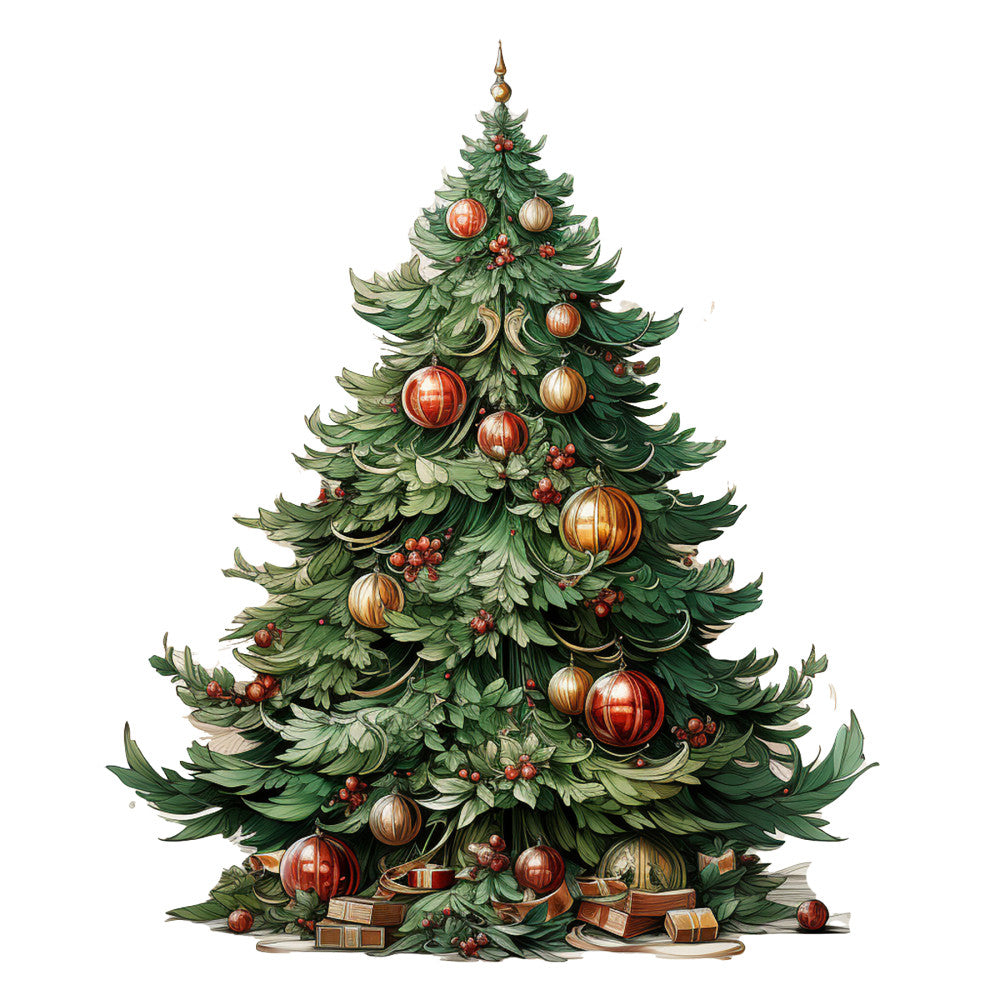 Elegant Christmas Fabric Panel 17