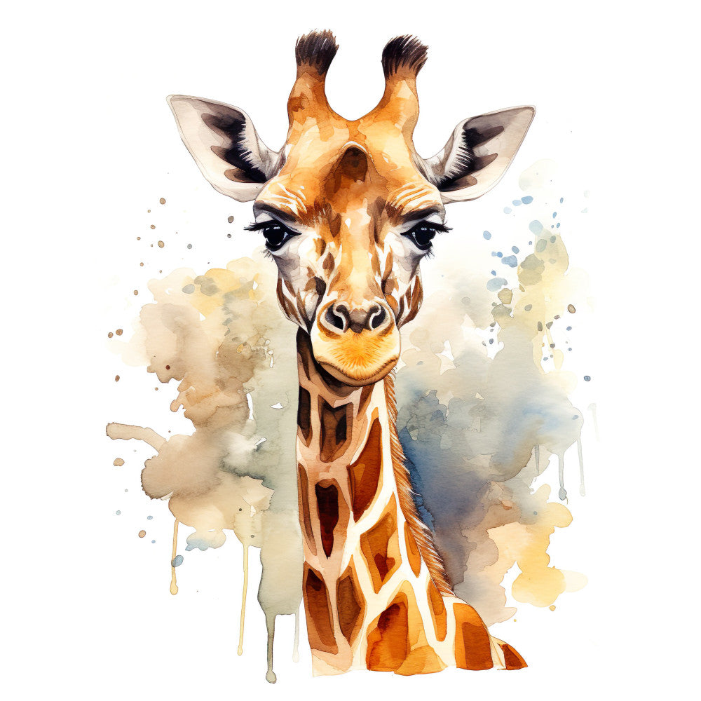 Giraffe Scenes Fabric Panel 3