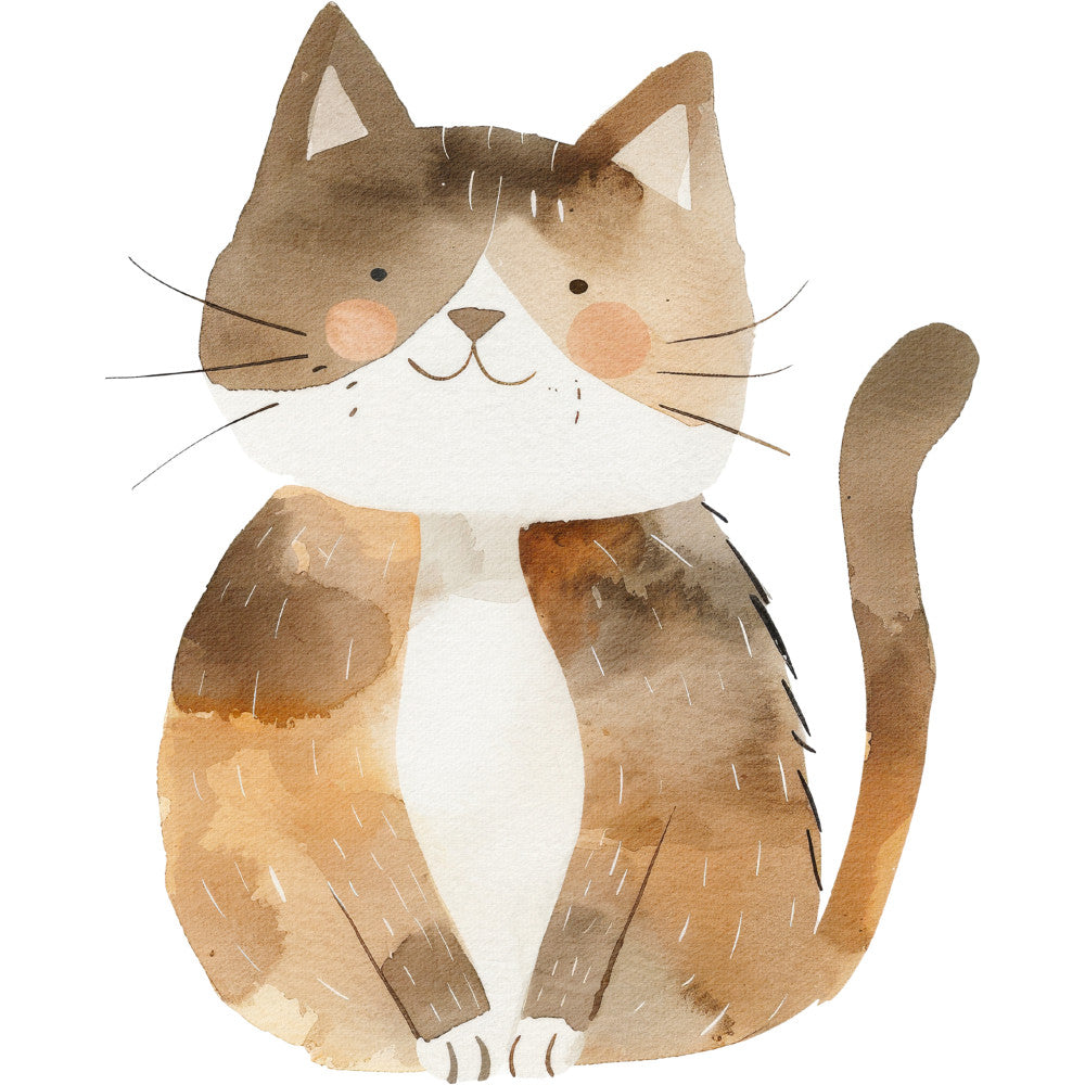 Watercolor Farm Fabric Panel 78