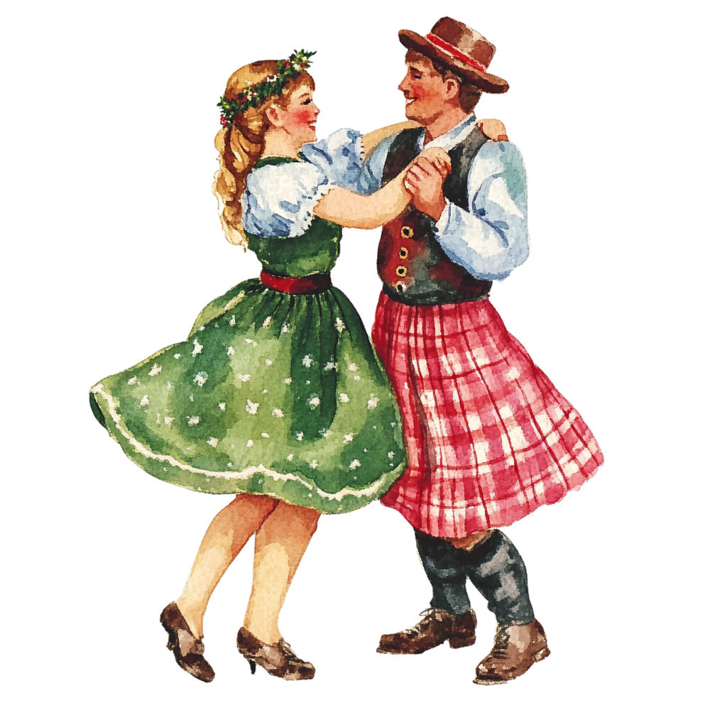 Watercolor Oktoberfest Fabric Panel 16