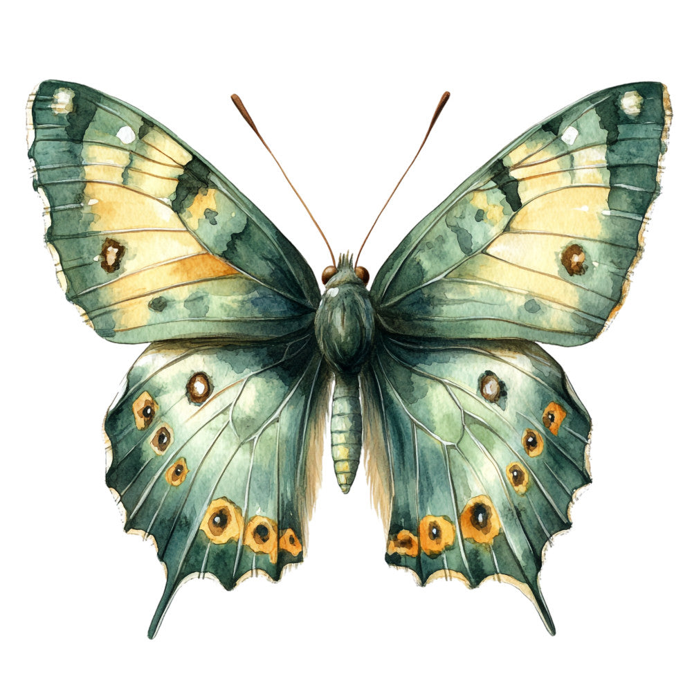 Ephemera Butterflies Fabric Panel 9