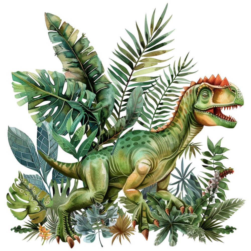 Watercolor Dinosaurs Fabric Panel 39