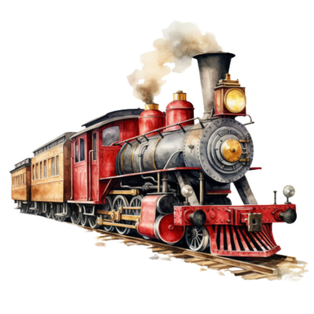 Steam Engine Train Fabric Panel 20