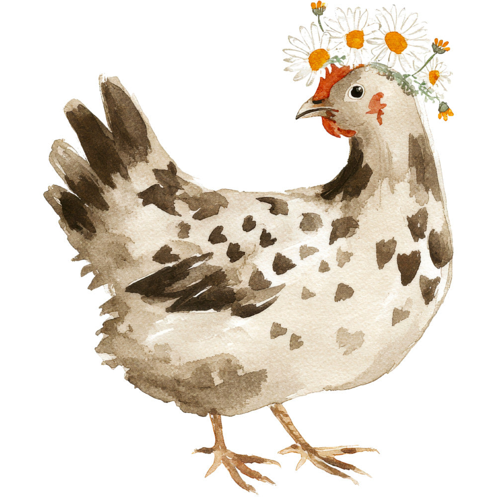 Rustic Barnyard Birds Fabric Panel 28