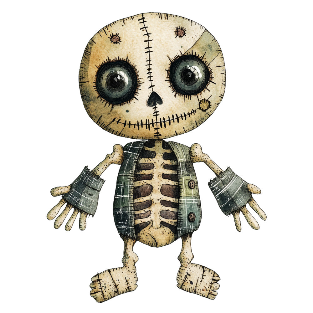 Colorful Voodoo Dolls Fabric Panel 14