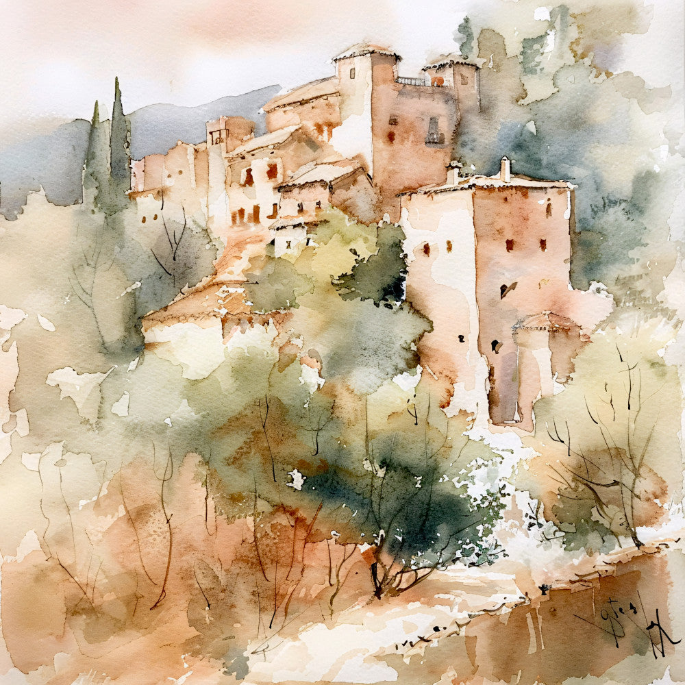 Spain Travel Art Fabric Panel 11