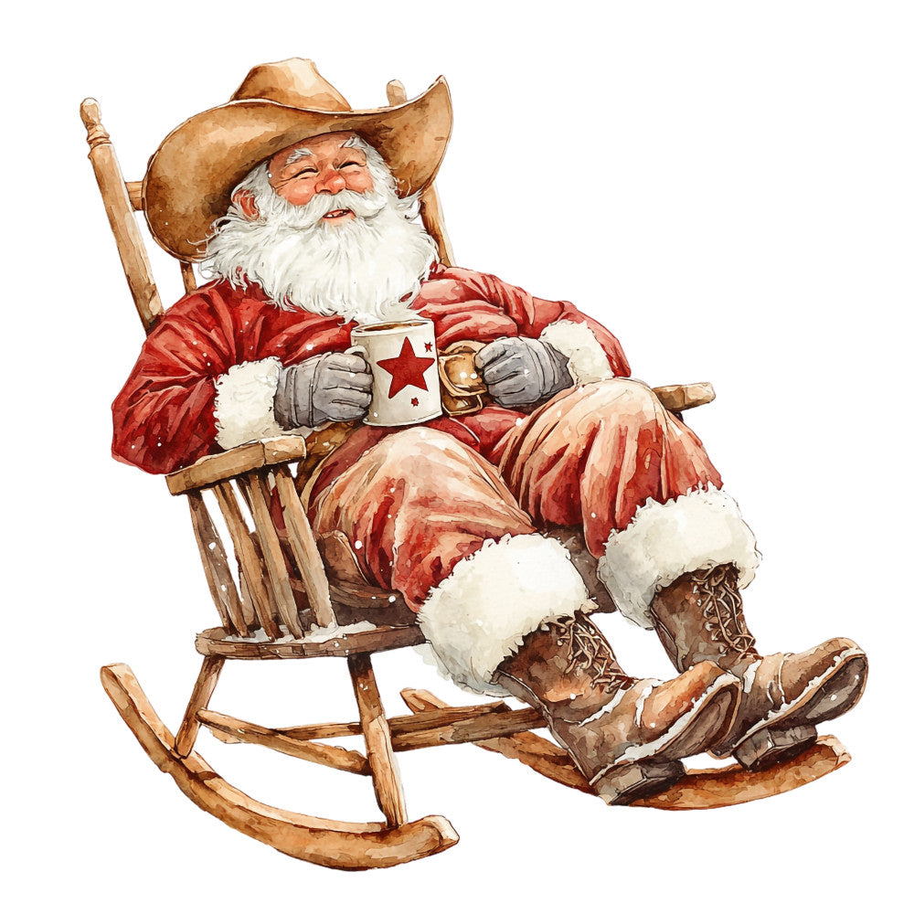 Cowboy Christmas Fabric Panel 15