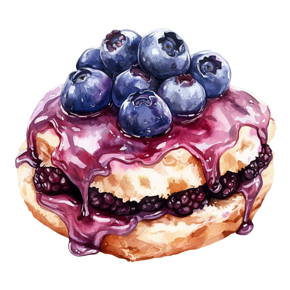 Blueberry Gardens Fabric Panel 5
