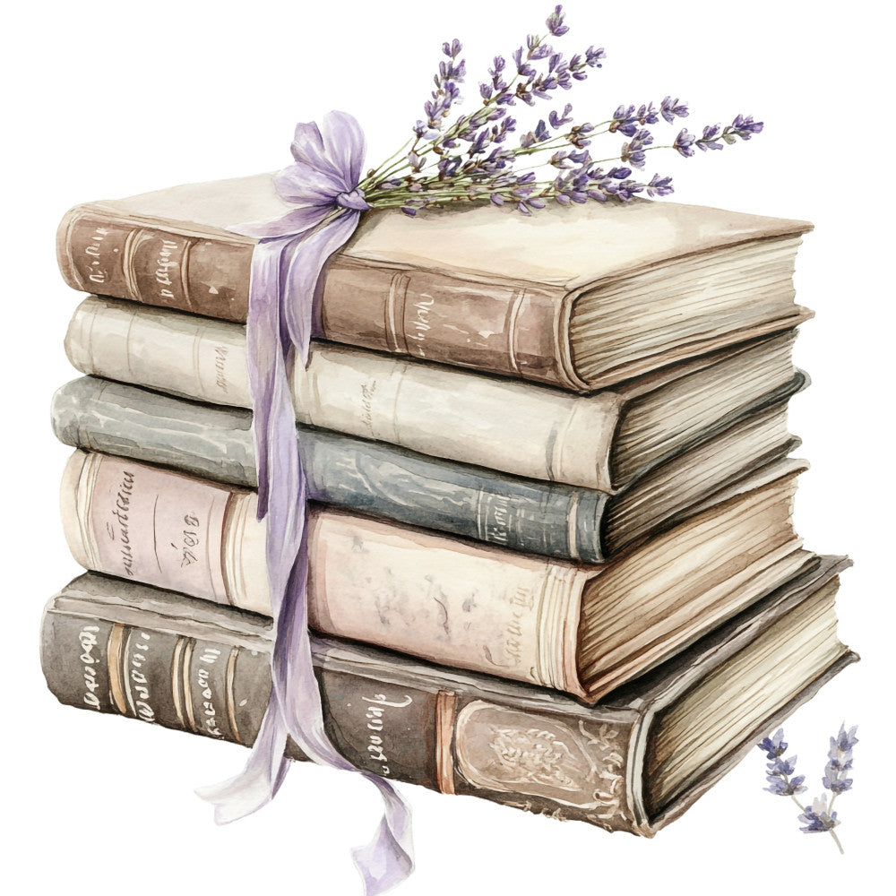 Shabby Chic Books Fabric Panel 10