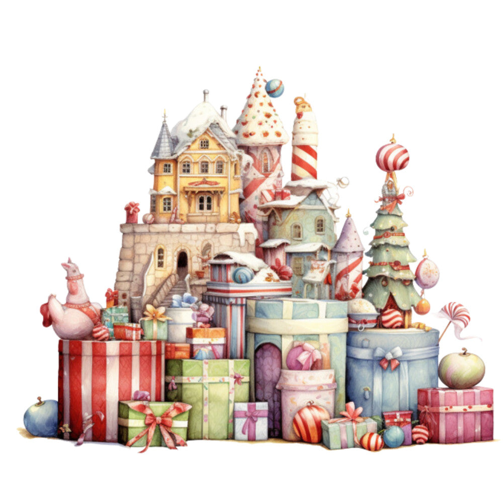 A Retro Christmas Fabric Panel 30