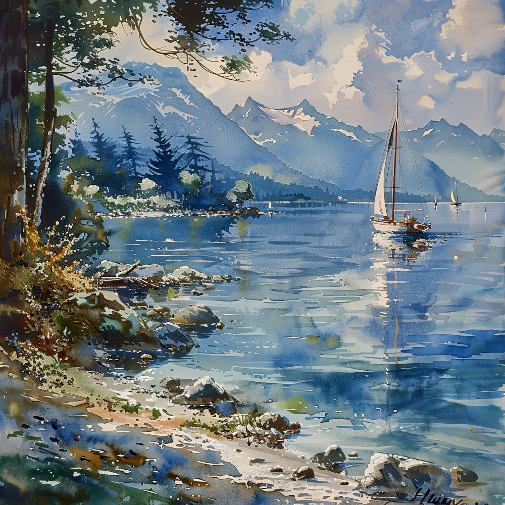 Washington Travel Art Fabric Panel 5