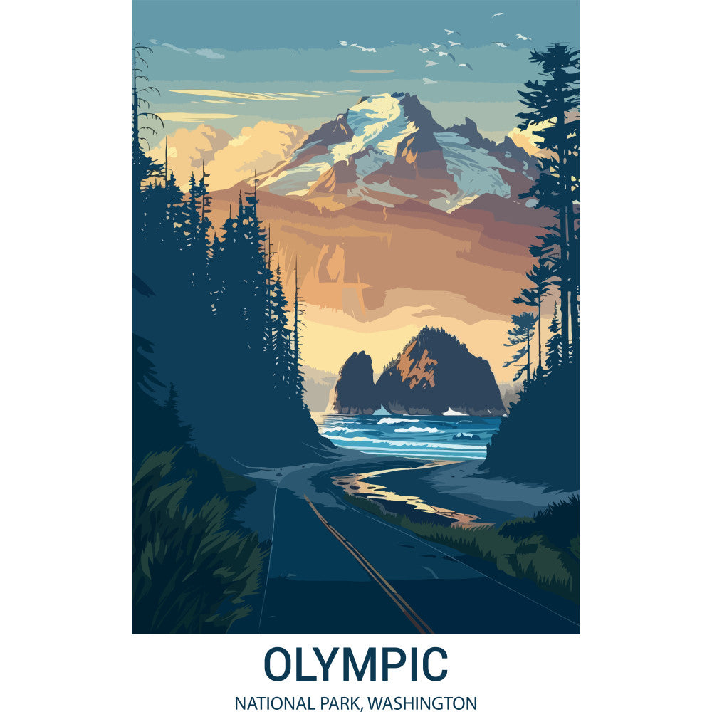 National Parks Posters Fabric Panel 41