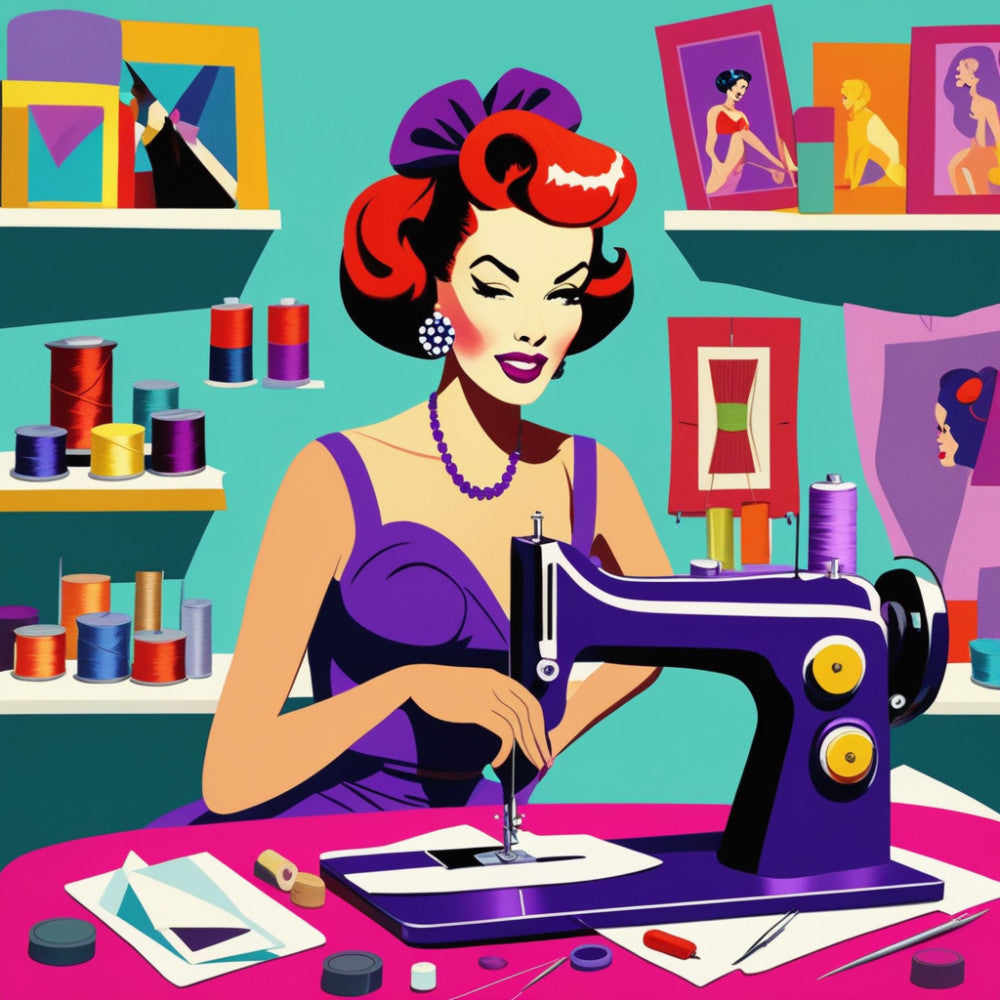 Pop Art Sewing Fabric Panel 32